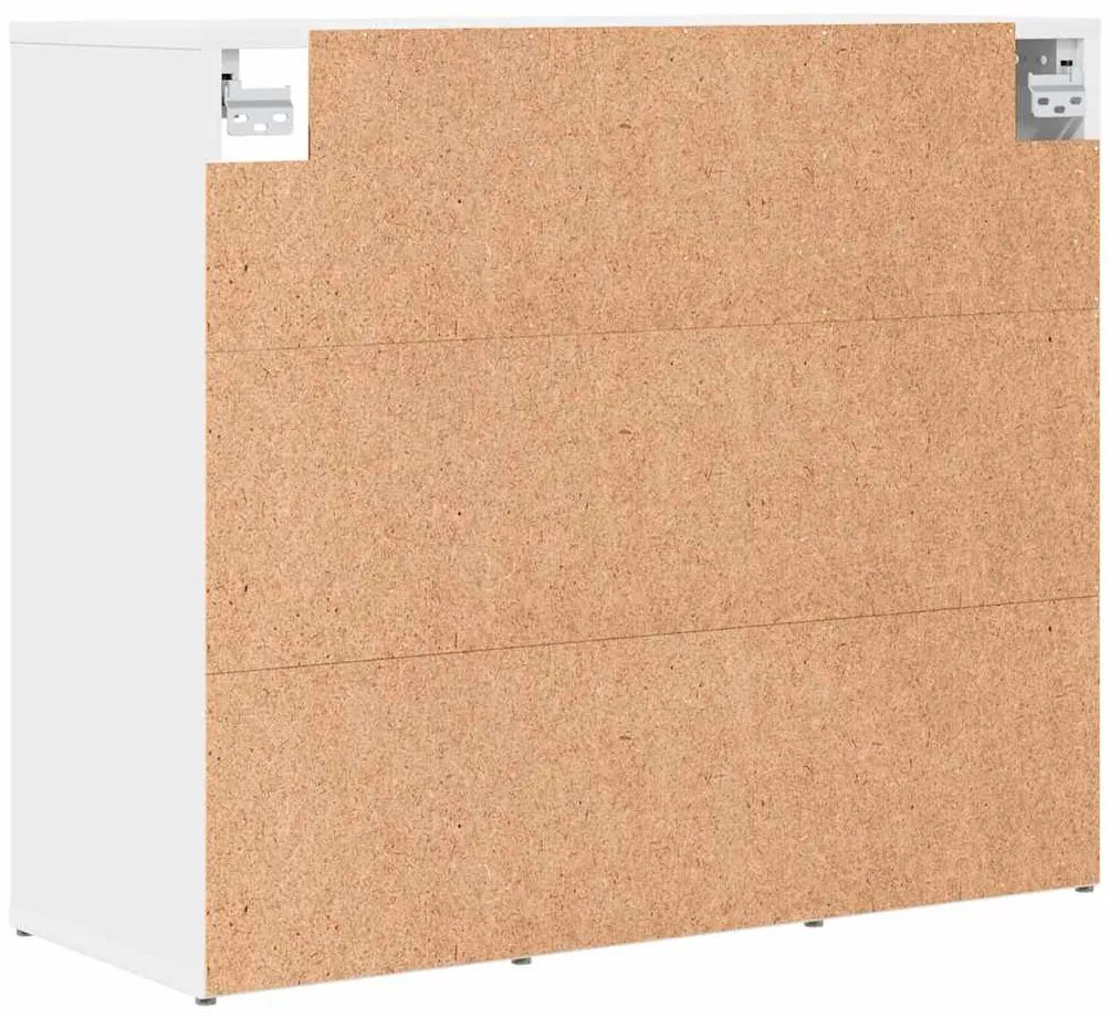 Cipősszekrény polcokkal Fehér 77.5 x 30 x 67 cm Faanyag