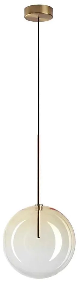 Ideal Lux - LED Csillár zsinóron EQUINOXE 1xG4/2W/230V átm. 25 cm réz/füstös