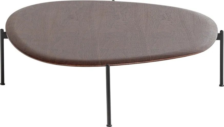 Sötét natúr színű dohányzóasztal 97x121 cm Kota – WOOOD