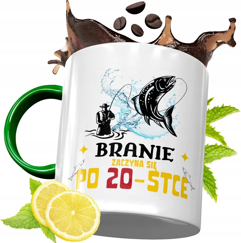 Zöld Bögre 20 20-AS 20-AS Születésnapra Ajándék fényképes nyomattal