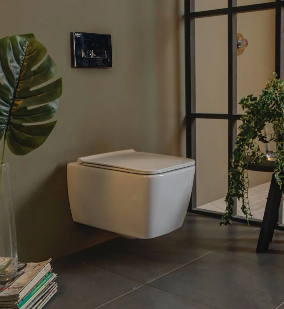 CeraStyle HERA fali WC - rimless - perem nélküli - rejtett szerelésű - 52 cm