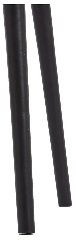 Fekete fém dohányzóasztal 53x64 cm Puno – Light &amp; Living