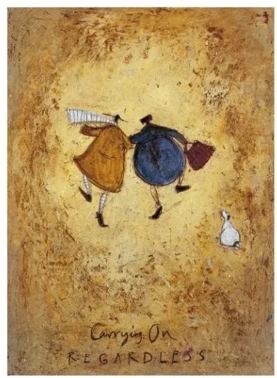 Művészeti nyomat Sam Toft - Carrying on Regardless