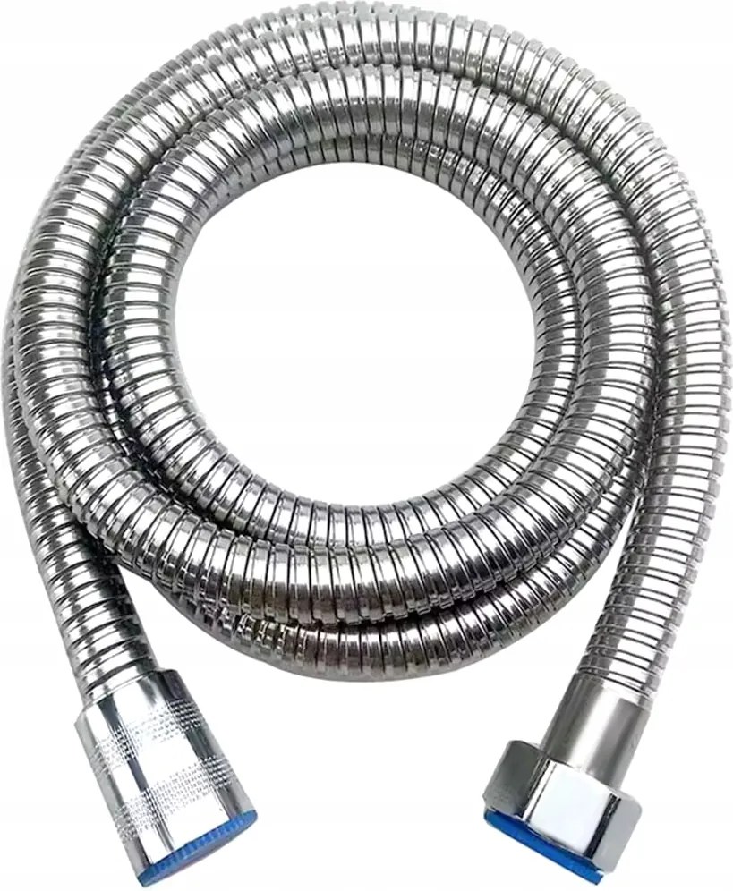 Csavarmentes zuhanytömlő Króm 120 cm kúpos kád zuhanytömlő