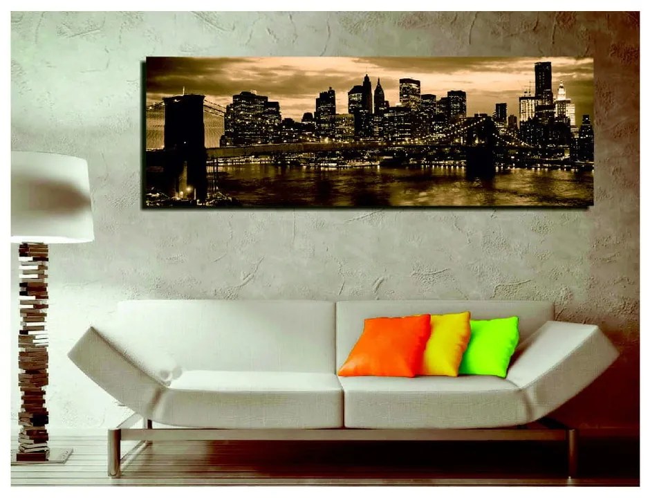 New York vászonkép, 80 x 30 cm