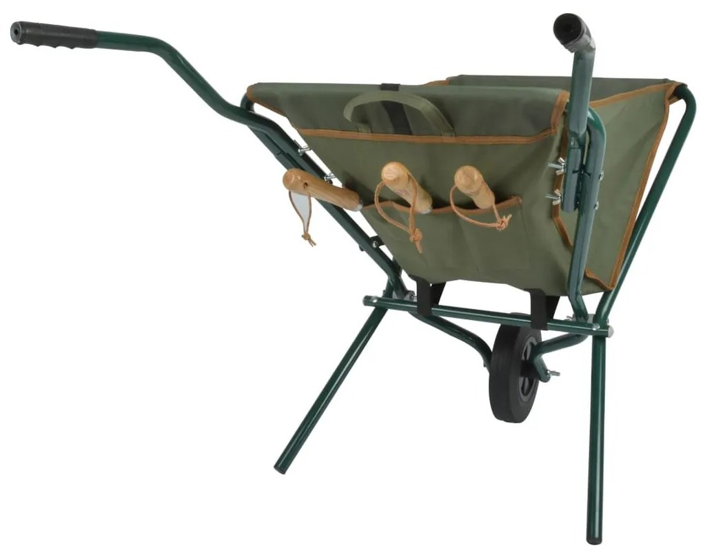 Esschert Design GT138 zöld összecsukható talicska