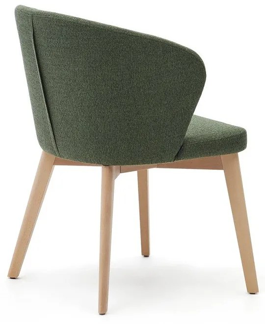 Sötétzöld kárpitozott étkezőfotel Darice – Kave Home