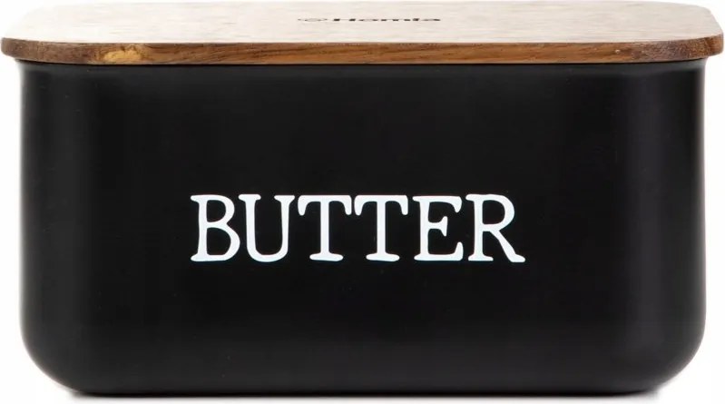 Avila vajtartó fekete akác fedéllel 15x10x7 cm Homla