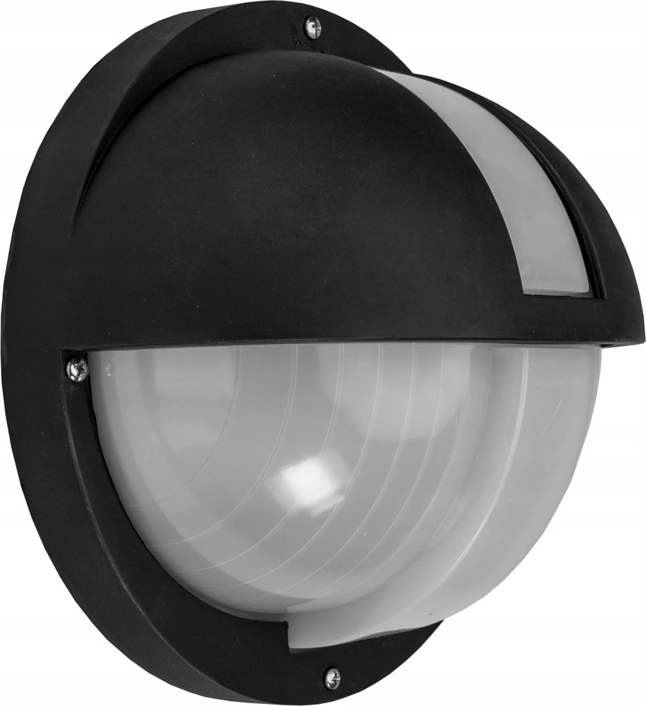 Plafon Emi fekete fali lámpa mozgásérzékelővel E27 IP44 IK10