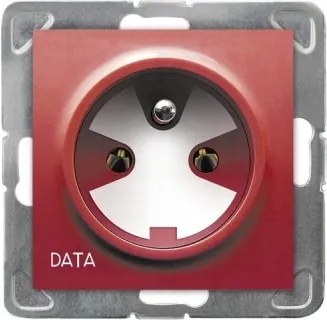 Data aljzat süllyesztett kulccsal piros Ospel Impresszió GP-1YZK/m/00