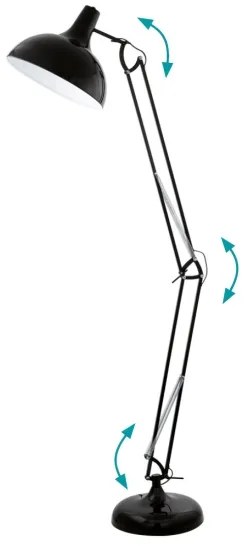 Eglo 94698 - Állólámpa BORGILLIO 1xE27/60W/230V