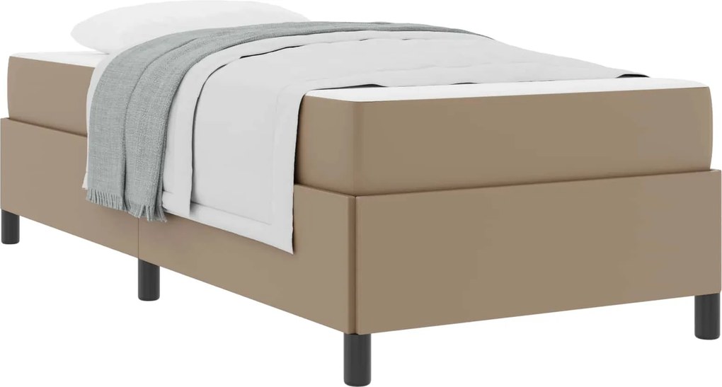vidaXL Ágykeret matracmal Cappuccino 80 x 200 cm szövet