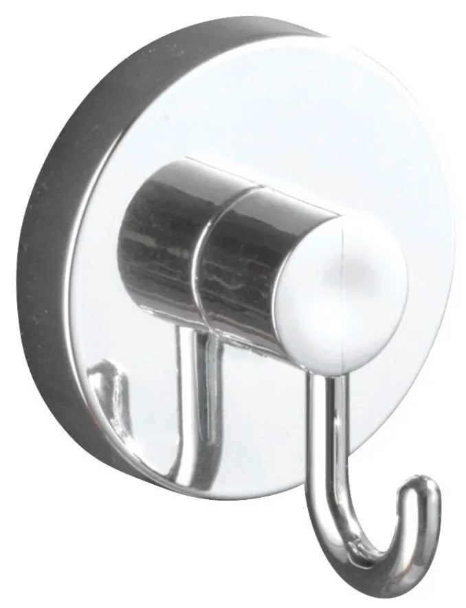 WENKO Vacuum-Loc® 2 db Fürdőszobai fogas, fúrás és csavarozás nélkül, 5 x 6 x 6.7 cm, ABS, ezüstszín