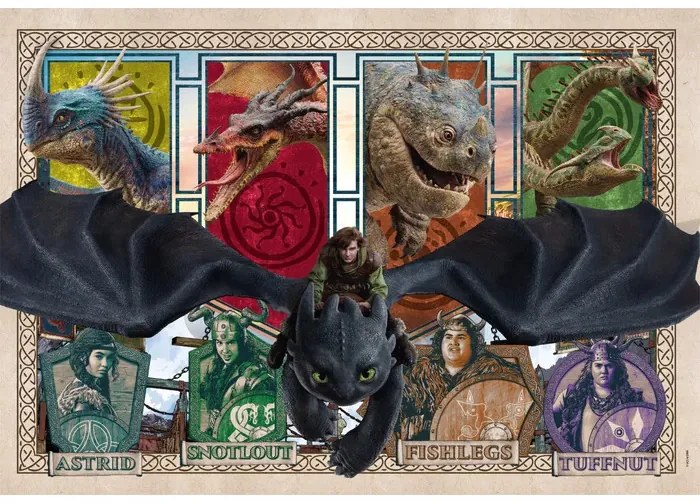 Így neveld a sárkányodat Mystic Skies 300 db-os puzzle Clementoni