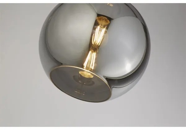 Searchlight - Csillár zsinóron BALL 1xE27/60W/230V fekete