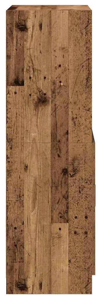 vidaXL antik fa színű szerelt fa konyhaszekrény 57x41,5x131,5 cm