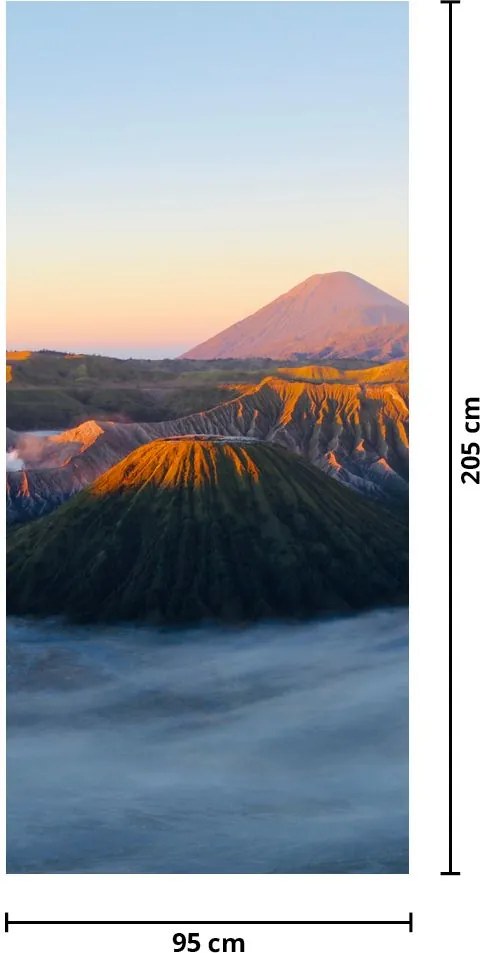 Falikép az ajtónál - Mount Bromo Indonéziában (95x205cm)