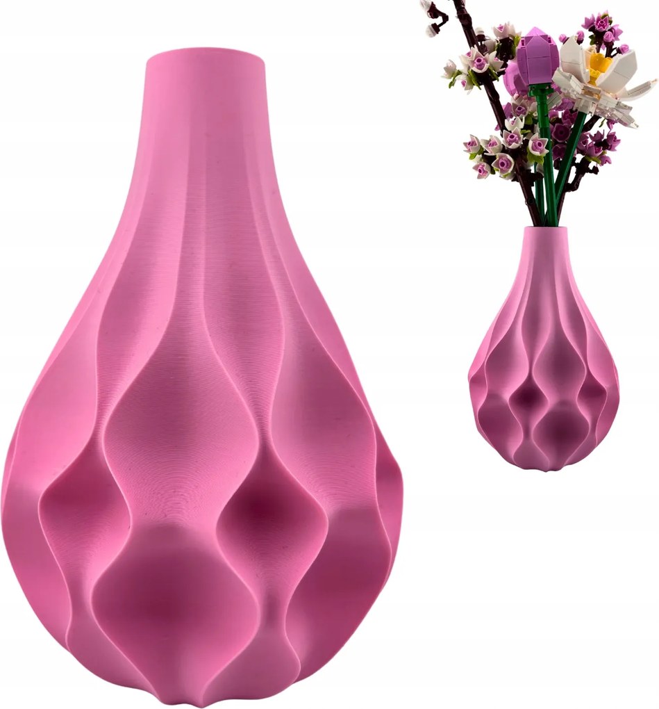 Aeon Rózsaszín virágváza, Lego Icons Botanicals, szárított kompozíciók