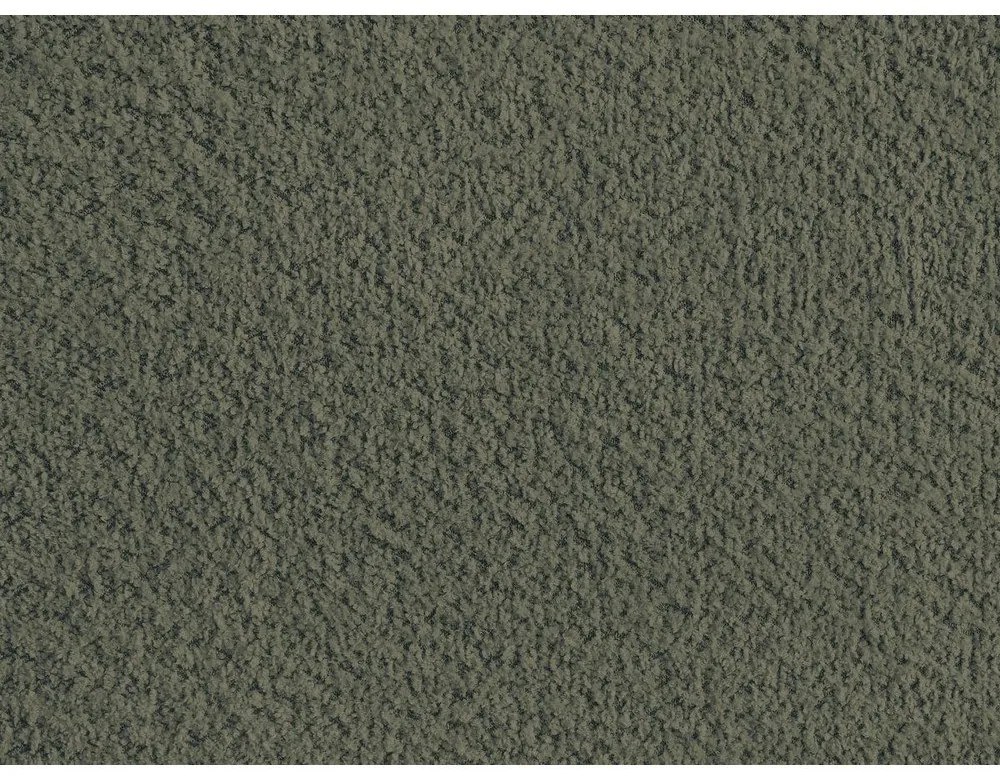 Sötétzöld kárpitozott ágyneműtartós-ágytámla nélkül franciaágy ágyráccsal 180x200 cm Inera – Bobochic Paris