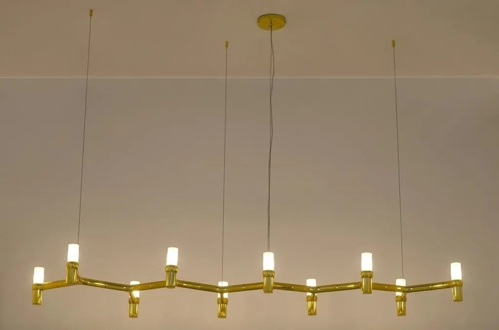 King Home ATOMIC LONG DW-d1005-10C.GOLD Függőlámpa 10x10W/G9 IP20
