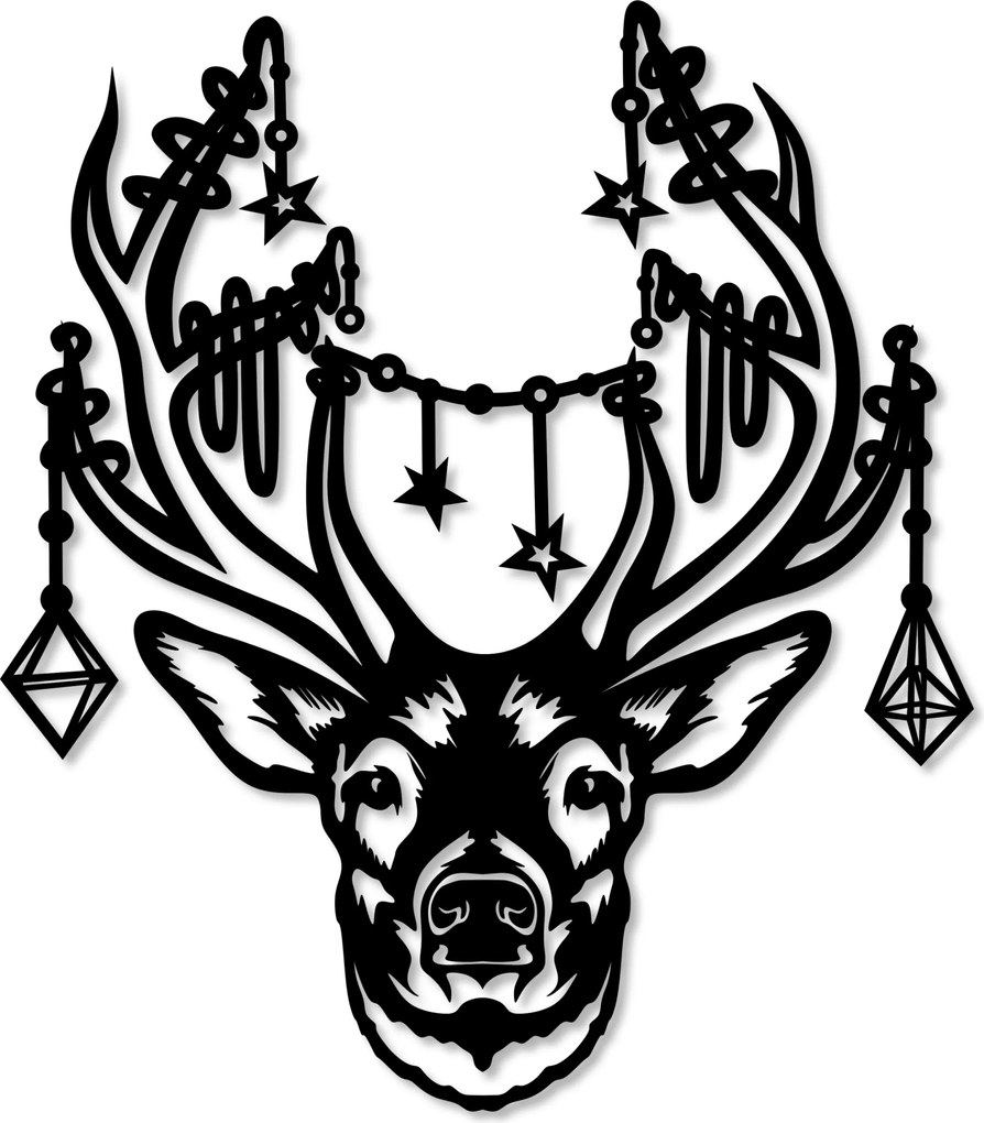 Szarvas Panel 3D Fali Dekoráció Fali Kép Nappali Triptichon