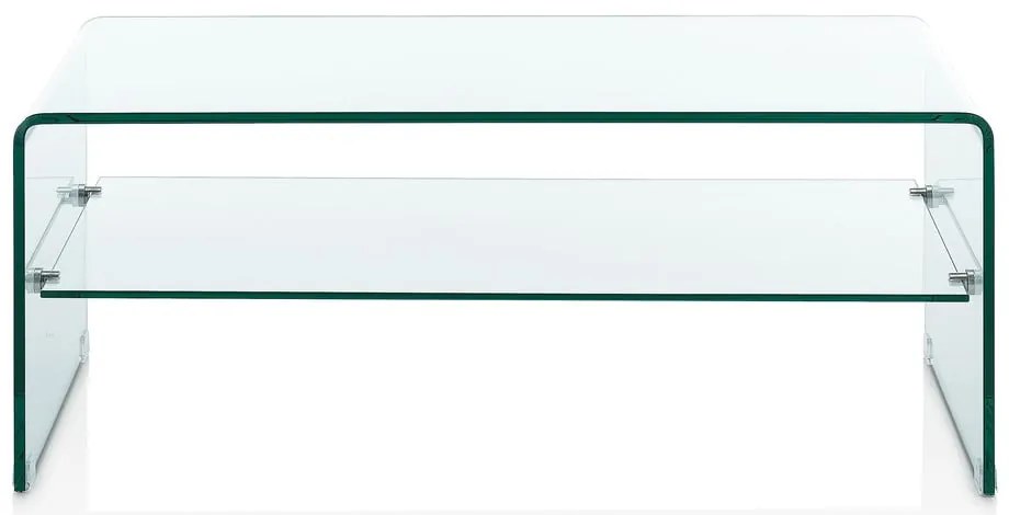 Üveg dohányzóasztal 50x100 cm Cristal Evo – Tomasucci