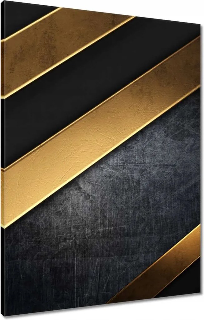 Vászonkép 60x80 Arany csíkok