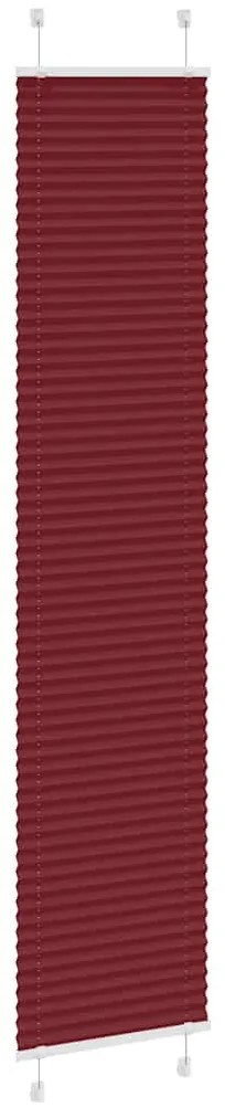 pliszírozott redőny Bordeaux piros 40x200 cm szövetszélesség