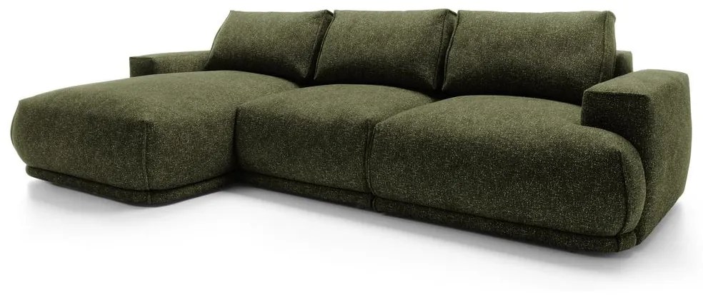 Sarokkanapé Dita (B) (sötétzöld + fekete). Akció -15%. 1100319