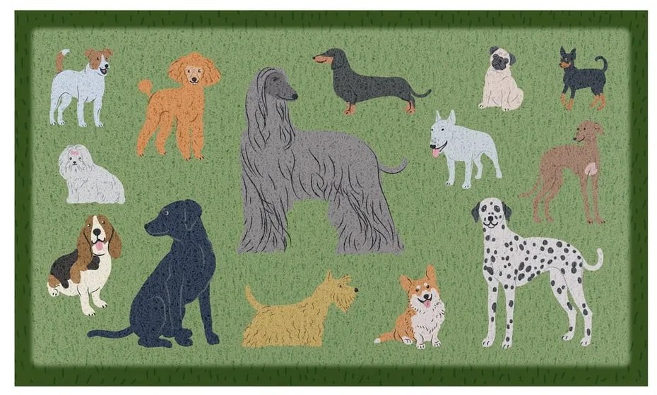 Lábtörlő 40x70 cm Dog Breeds – Artsy Doormats