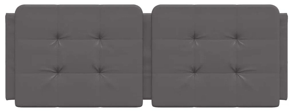 szürke műbőr fejtámla párna Zadar 140 cm