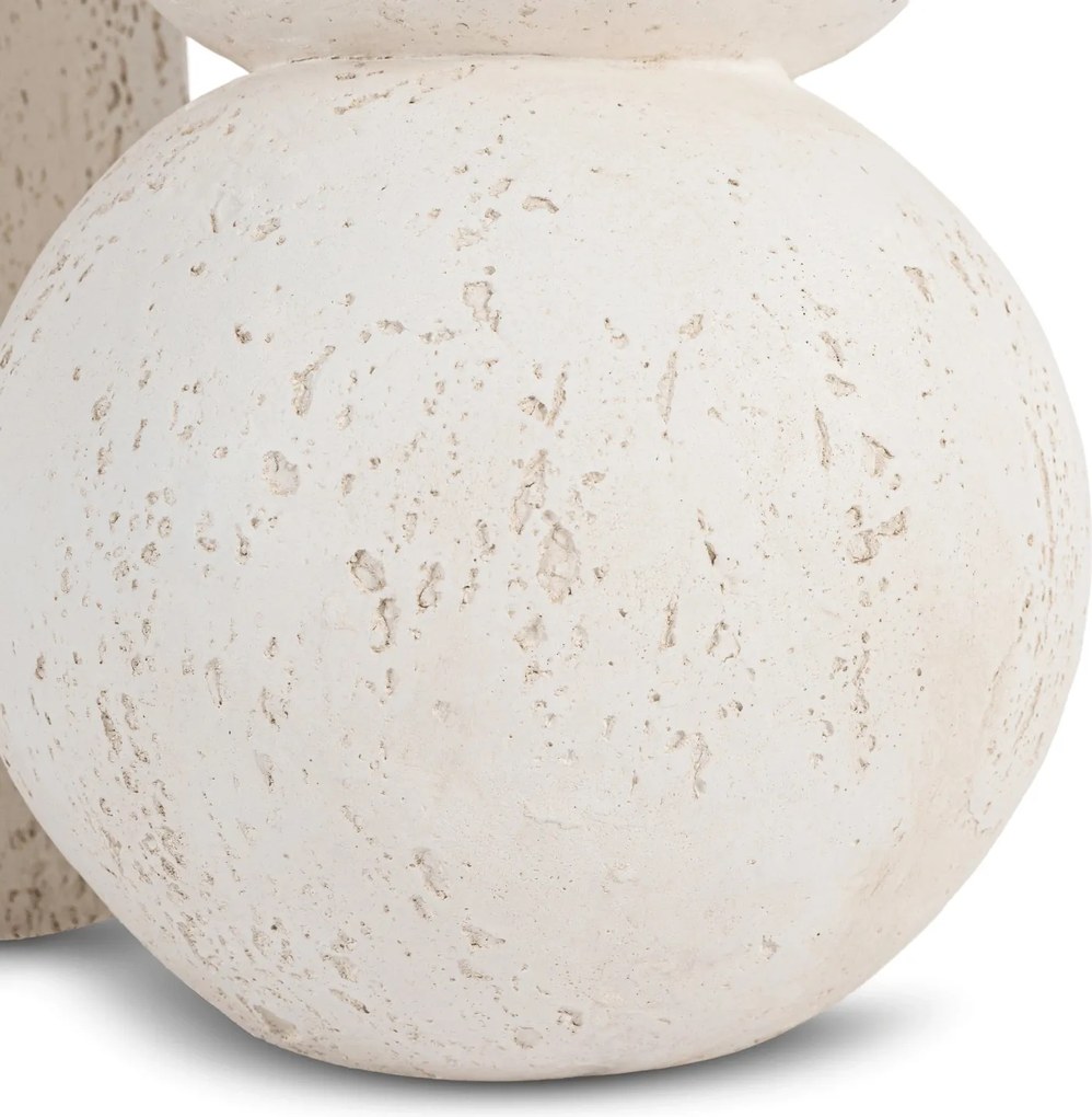 Modern dohányzóasztal RICO 45,5 cm, krémbézs
