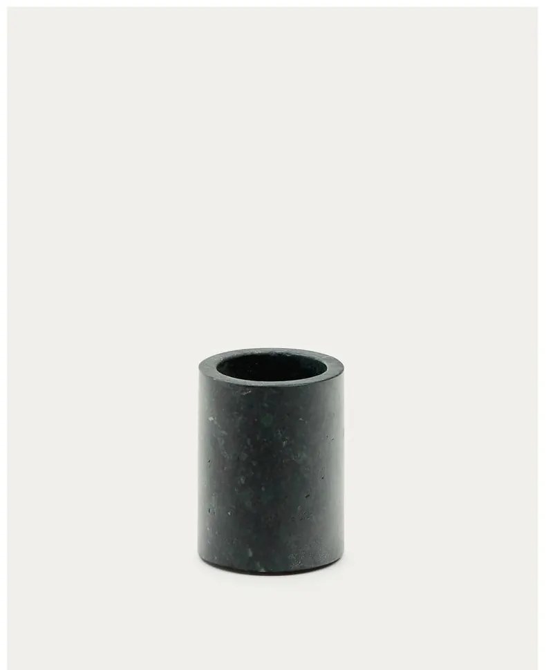 Sötétzöld márvány fogkefetartó pohár Elenei – Kave Home