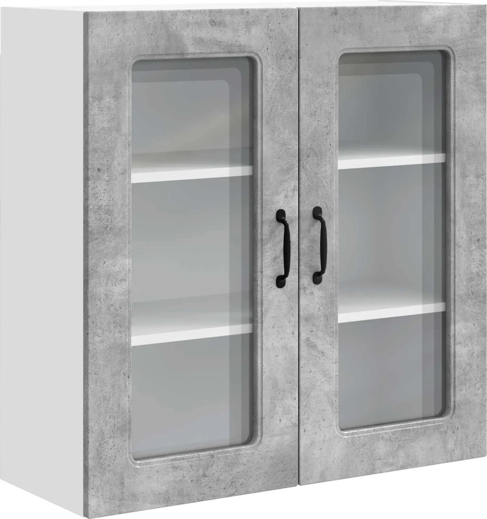 vidaXL Konyhaszekrény Kalmar Beton Szürke 80 x 31 x 80 cm Faanyag