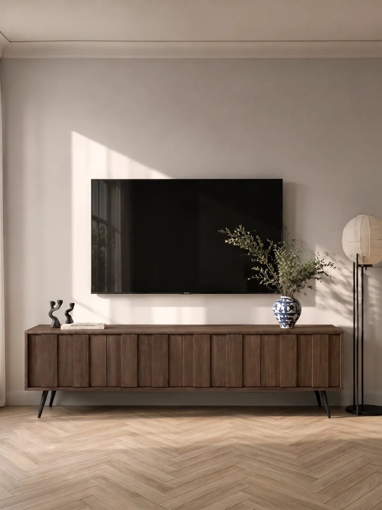 Flaro világítású TV szekrény 184 cm - dunin tölgy