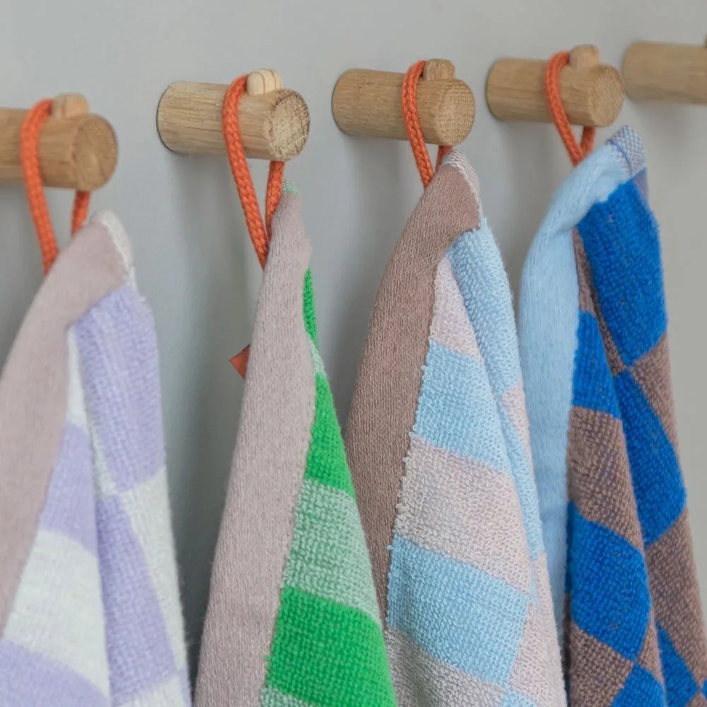 Zöld organikus pamut törölköző szett 2 db-os 40x55 cm Retro – Mette Ditmer Denmark