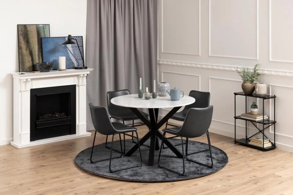 Heaven étkezőasztal fehér márvány 110 cm