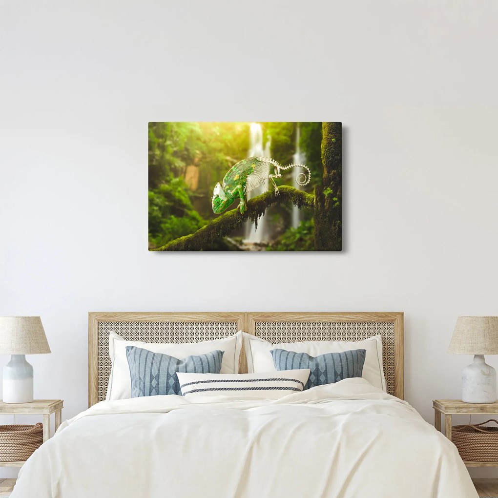 Kaméleon képe (90x60 cm)