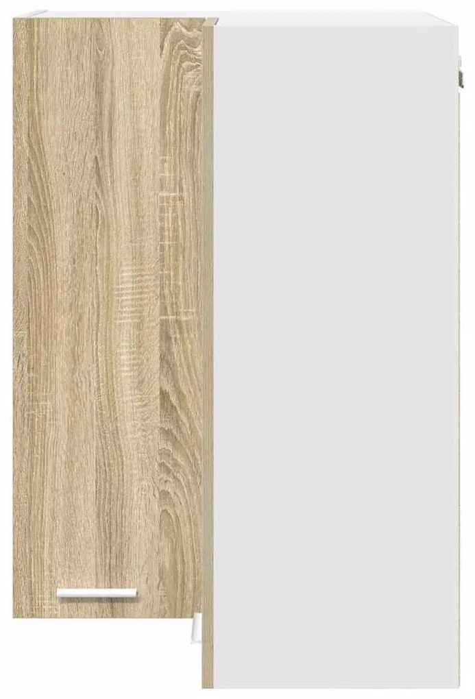 Függő szekrény Riga Sonoma tölgy és fehér 57 x 57 x 80 cm
