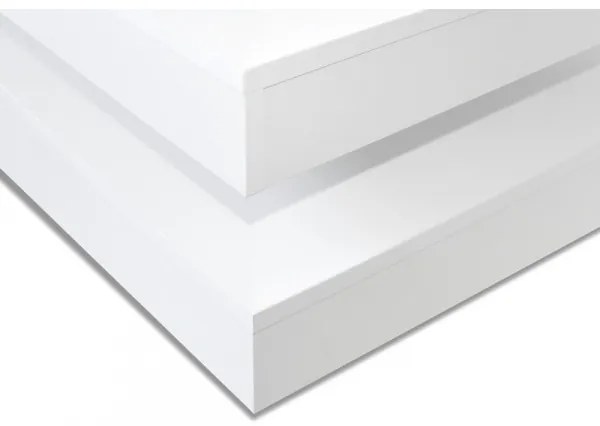 Kávésasztal NENANI 34x70 cm fehér/tölgy wotan