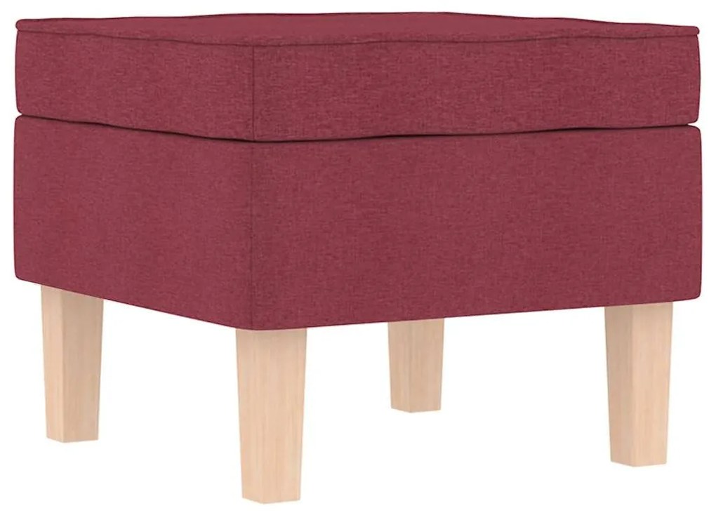 borvörös szövet hintaszék lábtartóval