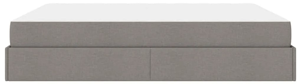 Ágykeret tárolóval Tópszínű 180 x 200 cm szövet