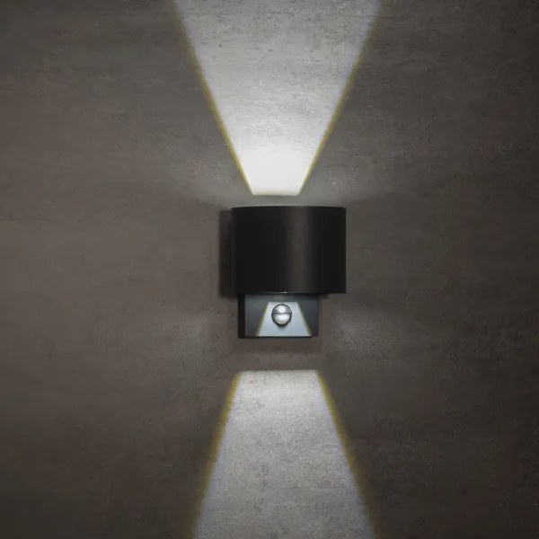 Kanlux 28995 - REKA kültéri LED fali lámpa érzékelővel LED/7W/230V IP54 antracit