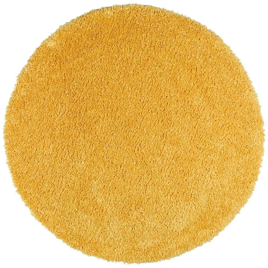 Aqua Liso sárga szőnyeg, ø 80 cm - Universal