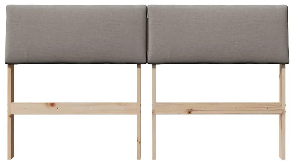 Kárpitozott fejtámla Tópszínű 140 cm Tömör fenyőfa