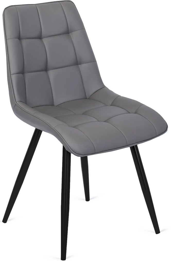 Szürke Eco-bőr Étkezőszék. MONZA