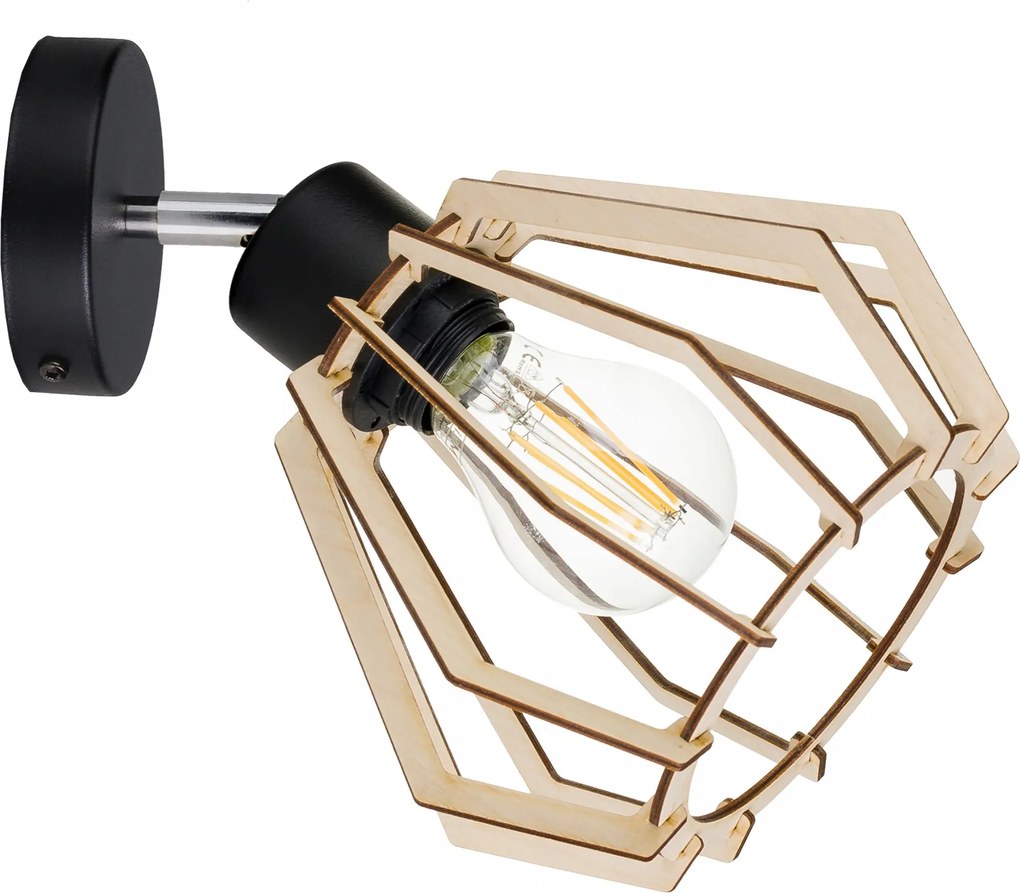 Függő Lámpa Mennyezeti Fali Lámpa Fa Gyémánt