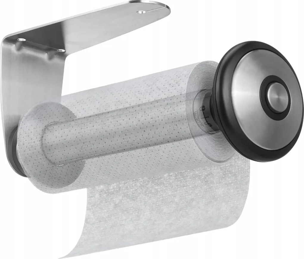 Papírtörölköző tartó öntapadós szekrény alá vagy acél csavarokhoz