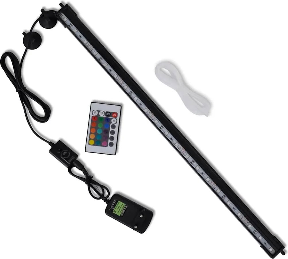 vidaXL LED-es RGB buborékos akváriumlámpa 56,5 cm