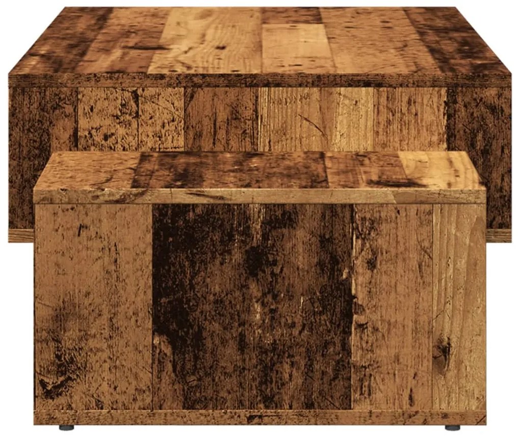 Antik fa színű szerelt dohányzóasztal 105 x 55 x 32 cm